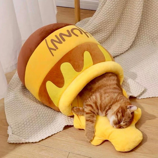 Honey Pot Cat Bed – Warm and Cozy Pet Nest