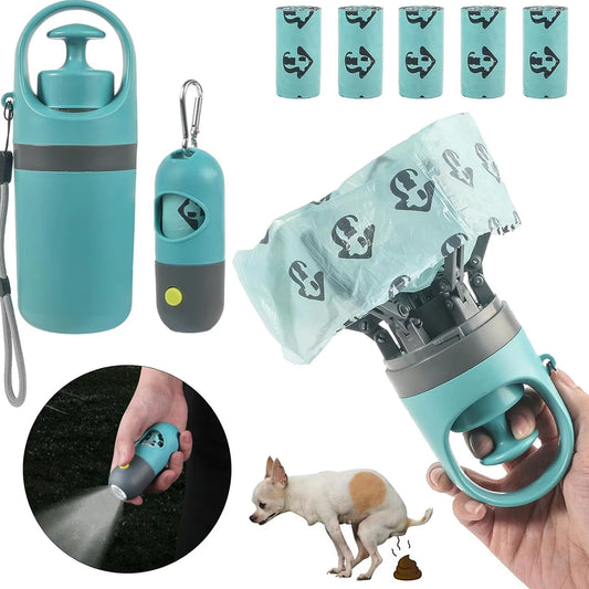 Portable 360° Pooper Scooper with Bag Holder