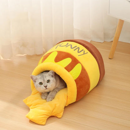 Honey Pot Cat Bed – Warm and Cozy Pet Nest