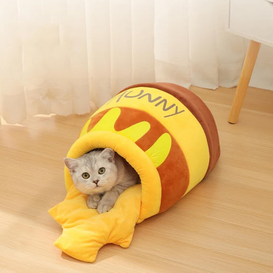Honey Pot Cat Bed – Warm and Cozy Pet Nest