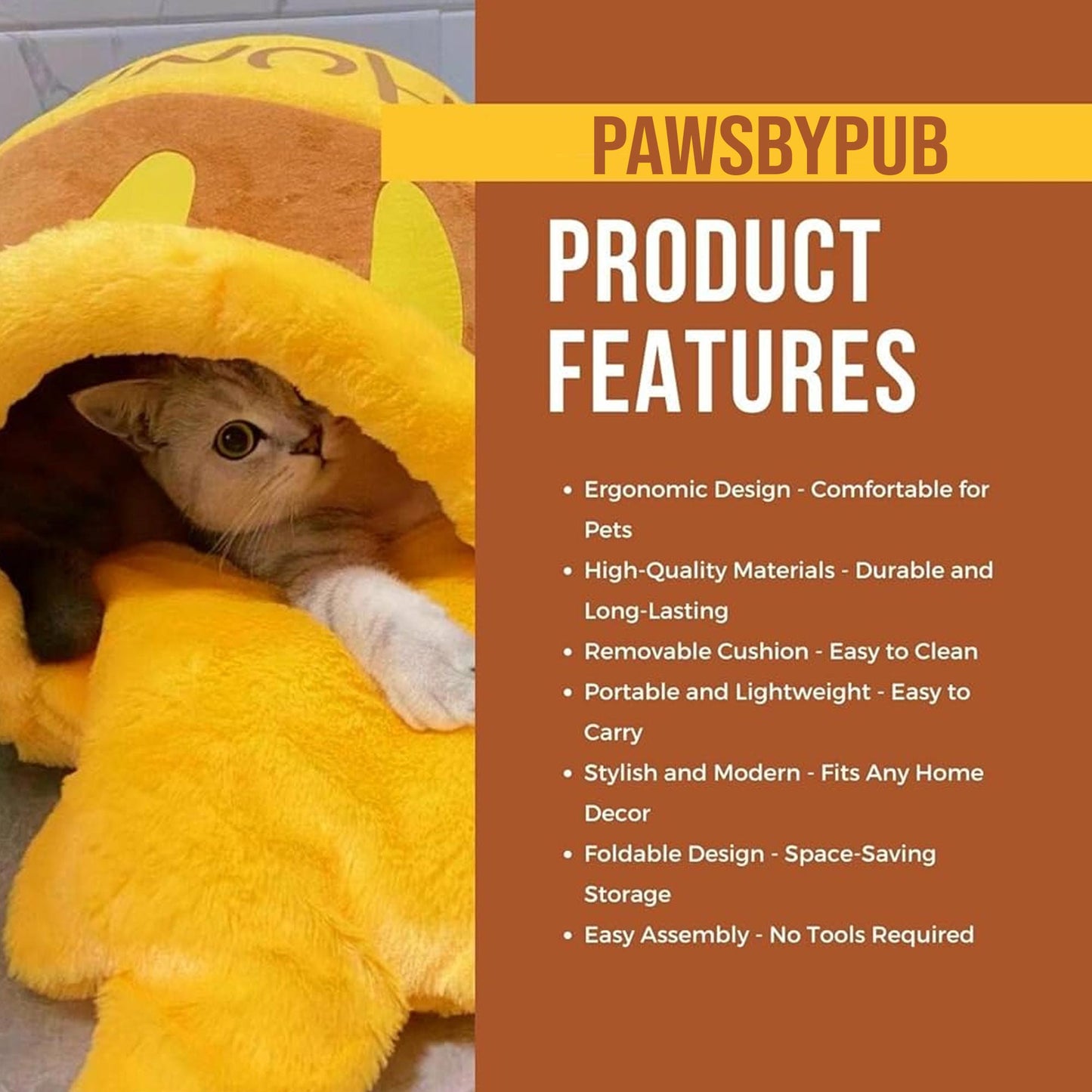 Honey Pot Cat Bed – Warm and Cozy Pet Nest