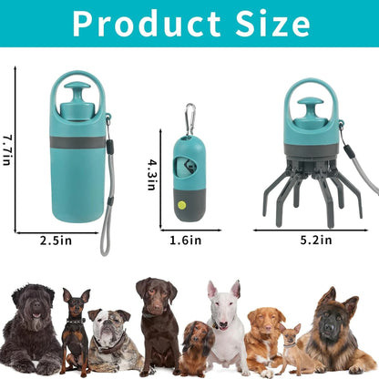 Portable 360° Pooper Scooper with Bag Holder